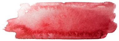 Suluboya lekesi dokusu kırmızı el çizimi