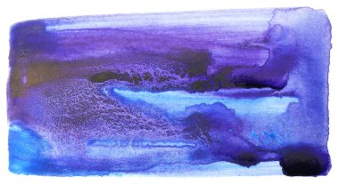 Suluboya arkaplan dokusu kağıt üzerinde menekşe mavisi boya.