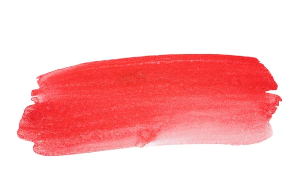 Aquarell Rot Auf Weißem Hintergrund Isoliert — Stockfoto