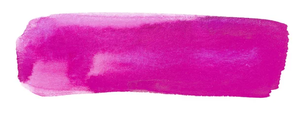 Aquarela Mancha Roxo Fundo Branco Isolado — Fotografia de Stock