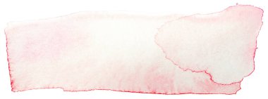 Beyaz arkaplan izole öge üzerindeki suluboya leke