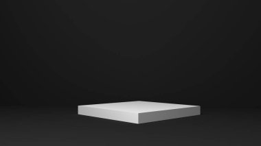 Siyah arkaplanda beyaz kaide, Masa Standı Küpü