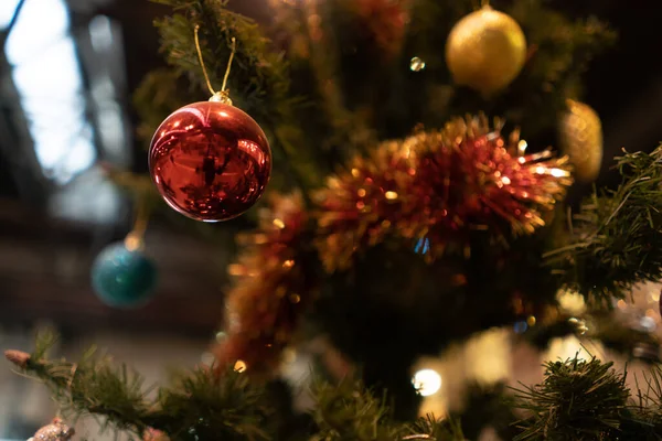 New Year Toys Christmas Tree — Stock Photo, Image