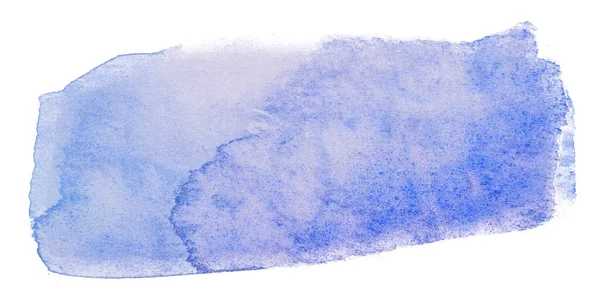 Blå Akvarell Bakgrund Blå Akvarell Fläck Med Konsistens — Stockfoto