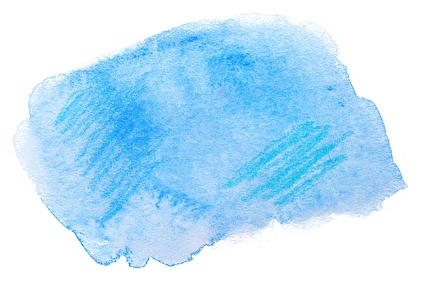 Aquarelle Fond Bleu Aquarelle Tache Avec Texture — Photo