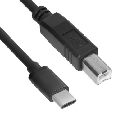 USB kabloları beyaz zemin üzerine