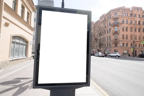 Vertikal Affischmockup För Reklamaffischer — Stockfoto