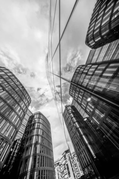 Tall Glass Buildings Offices — Stock Photo, Image