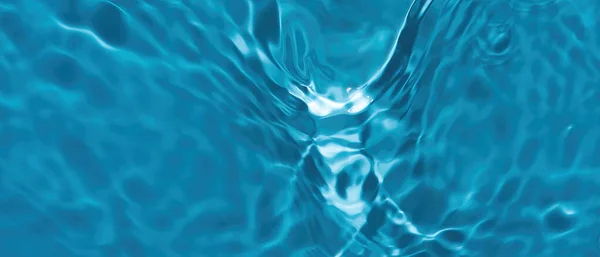 Abstraktní Pozadí Transparentní Voda Vlnami Paprsky Světelné Kaustiky — Stock fotografie