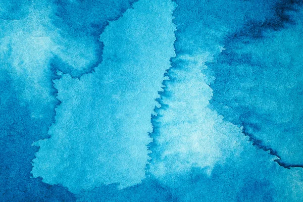Hintergrund Papier Blatt Texturierte Aquarellfarbe Blau — Stockfoto
