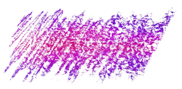 Pastello Viola Texture Scarabocchiare Macchia Astratta Isolata Sfondo Bianco — Foto Stock