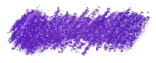 Colore Viola Cera Matite Sfondo Macchia Astratta Isolato Sfondo Bianco — Foto Stock