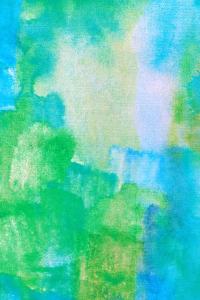 Πράσινο Μπλε Υδατογραφία Υφή — Φωτογραφία Αρχείου