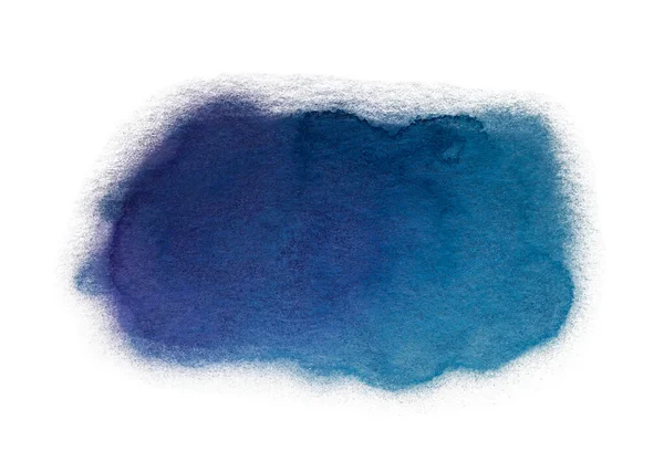 Beyaz üzerine suluboya boya lekesi. Elle çizilmiş element, fotoğrafçılık dokusu kağıda boya sıçratıyor. metin için arkaplan