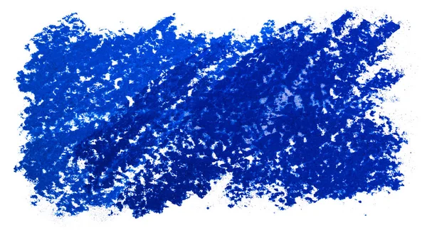 Синий Мазок Кистью Белом Фоне — стоковое фото