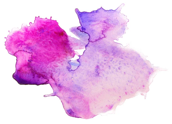 Acuarela Mancha Púrpura Con Textura —  Fotos de Stock