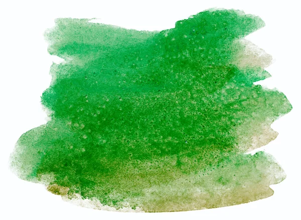 Suluboya Lekesi Yeşil Arkaplan Dokusu — Stok fotoğraf