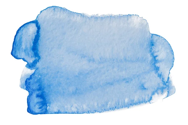 Latar Belakang Tekstur Cat Air Biru Cat Blot Diisolasi Latar — Stok Foto