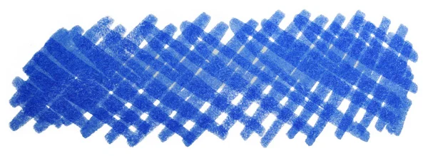 Textura Marcador Azul Permanente Sobre Fundo Branco Isolado — Fotografia de Stock