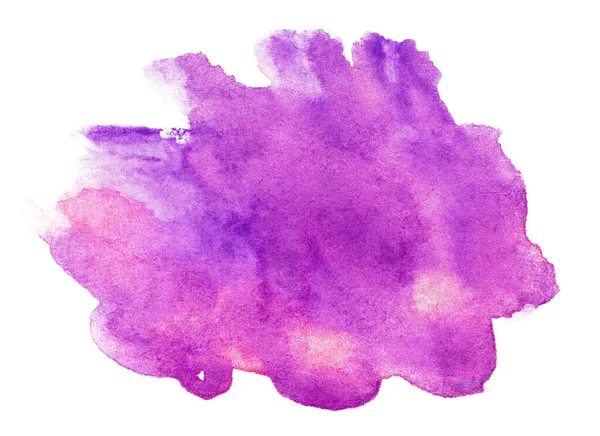 Aquarell Fleck Magenta Auf Papier Mit Textur Abstrakten Grunge Fleck — Stockfoto