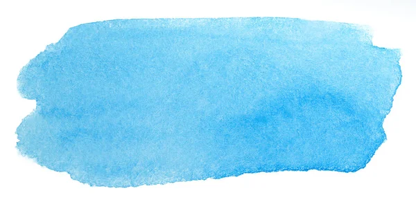 Окрашивание Голубой Акварелью Легкой Бумагой — стоковое фото