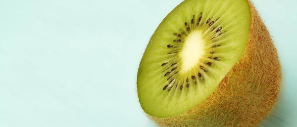 Fél Kiwi Gyümölcs Háttér — Stock Fotó
