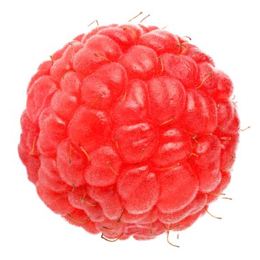 Beyaz zemin üzerinde ahududu yuvarlak yaban mersini sulu