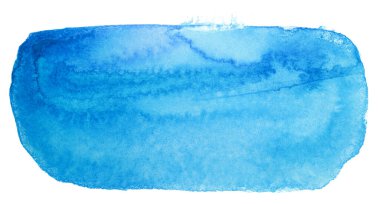 Kağıt üzerine fırçayla çizilmiş suluboya lekesi. Beyaz arkaplanda izole.