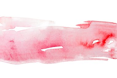 kırmızı şerit çubuk soyut suluboya desen, el çizimi resim,