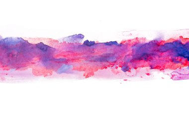 Suluboya boya boya arkaplan elementleri mavi renkte mor renkte.