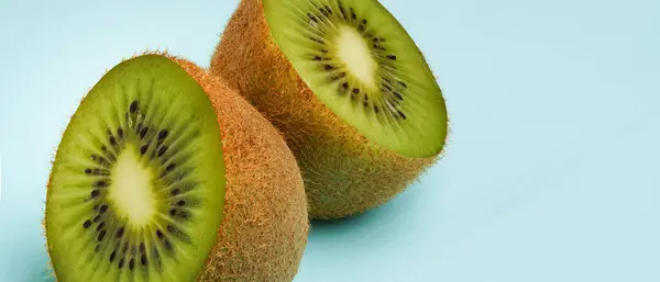 Demi Coupé Kiwi Fond Fruit — Photo