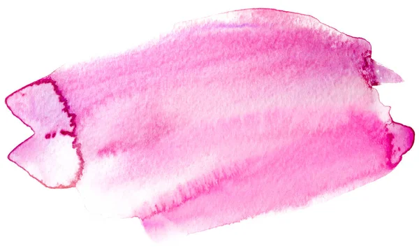 Textura Aquarela Rosa Mancha Pintada Mão — Fotografia de Stock
