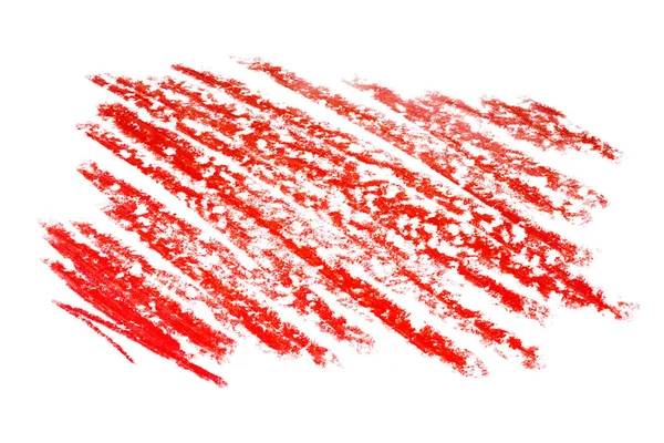 Texture Crayon Crayons Rouges Sur Papier — Photo