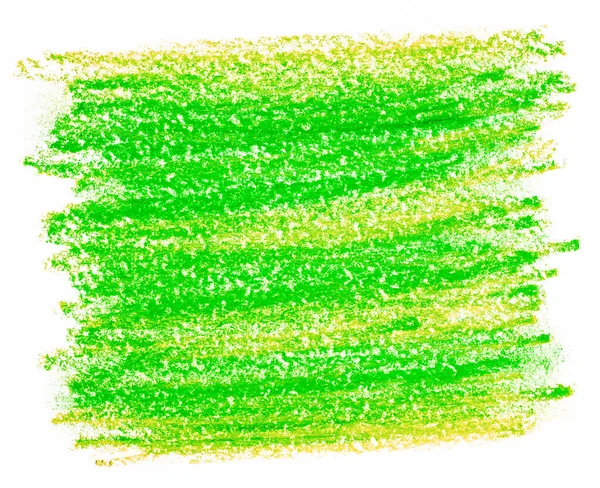 Crayons Texture Green Yellow — Stock Photo, Image