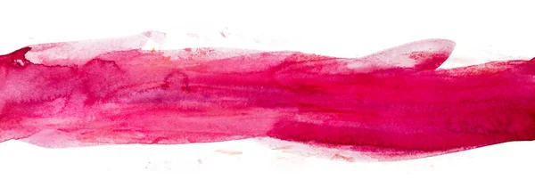 Stänk Akvarell Målning Element Rand Röd Struktur — Stockfoto