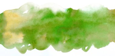 suluboya yeşil şerit arkaplan ögesi taşması metin reklam afişi için doku ile mavi boya.