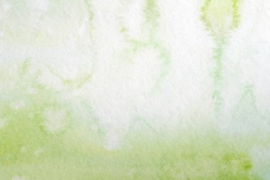 Suluboya arka plan yeşile boyandı. Kağıt boyayla boyanmış.