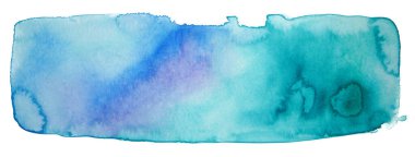 Yeşil dikdörtgen boyalı suluboya, elle çizilmiş suluboya, kartpostal için sahte suluboya arkaplan