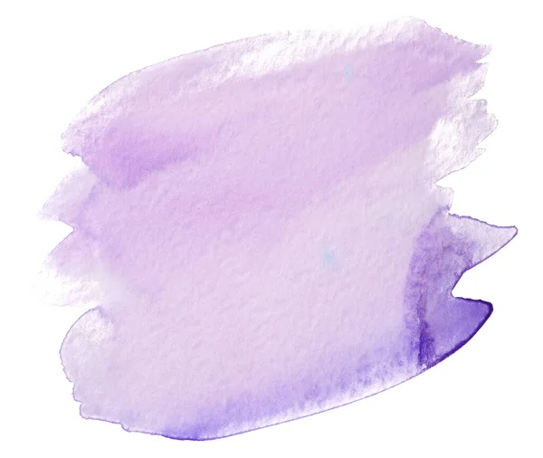 Fioletowy Kolor Tekstury Papieru Akwarela Tekstury Farba Plama Białym Tle — Zdjęcie stockowe