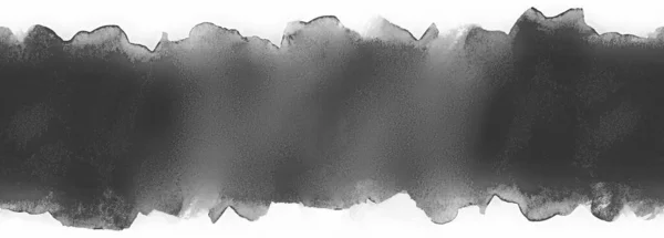 文字やデザインのための紙のテクスチャを持つグレーの黒い水彩ストライプ — ストック写真