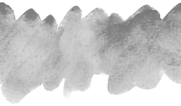 Bande Aquarelle Grise Avec Texture Papier Pour Texte Design — Photo