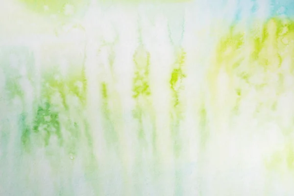 Υδατογραφία Φόντο Γεμισμένο Πράσινο Υγρό Χρώμα Σχέδιο Τεχνική Χαρτί Ελαστικοποιημένο — Φωτογραφία Αρχείου
