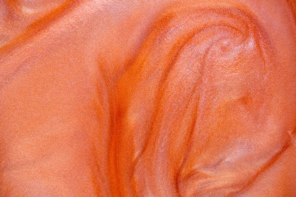 Turuncu boyalı arka plan. Soyut Modern Tasarım Ögesi. Sıvı akrilik boyalar