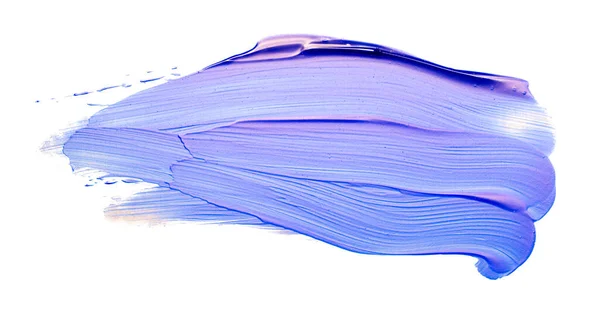 Пляма Фарби Білому Фоні Елемента Синій Фіолетовий Переповненою Кольоровою Акриловою — стокове фото