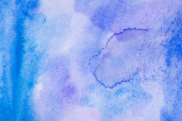 Aquarela Azul Fundo Roxo Elemento Com Textura Tinta Papel Aquarela — Fotografia de Stock