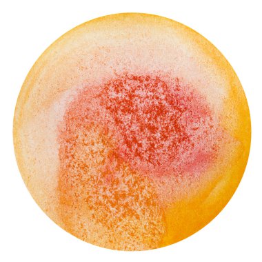 Dokulu suluboya daire, tasarım için yuvarlak element. Tasarım, web tasarımı, kartlar ve yazdırma elementleri.