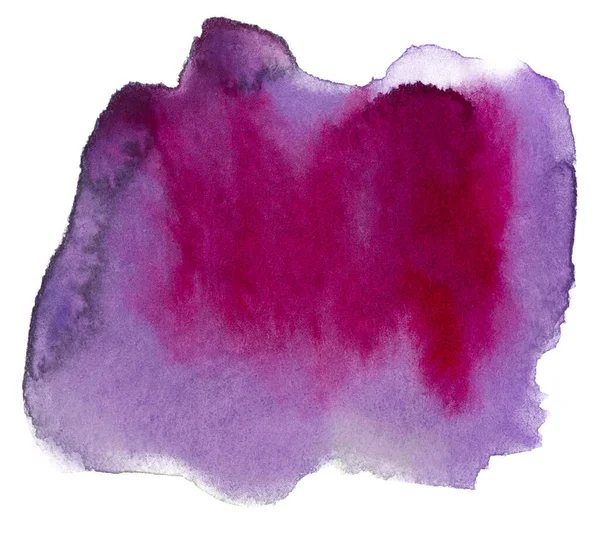 Aquarell Violett Rot Auf Weißem Hintergrund Isoliert Element Mit Farbe — Stockfoto