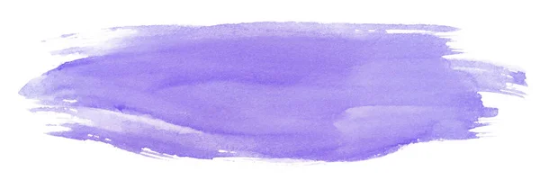 Teinture Aquarelle Violette Sur Fond Blanc Isolé Élément Avec Peinture — Photo