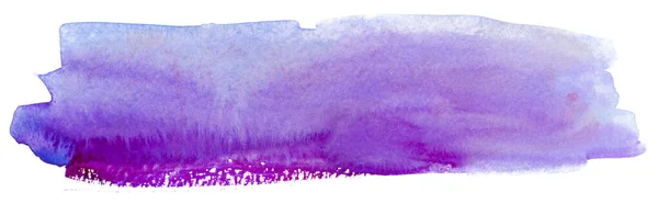 Aquarell Lila Fleck Auf Weißem Hintergrund Isoliert Element Mit Farbe — Stockfoto