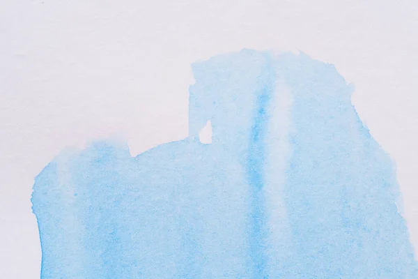 Aquarela Mancha Azul Brilhante Elemento Com Textura Tinta Papel Aquarela — Fotografia de Stock